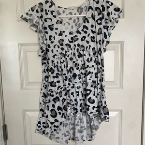 flowy cheetah print top from alterd state